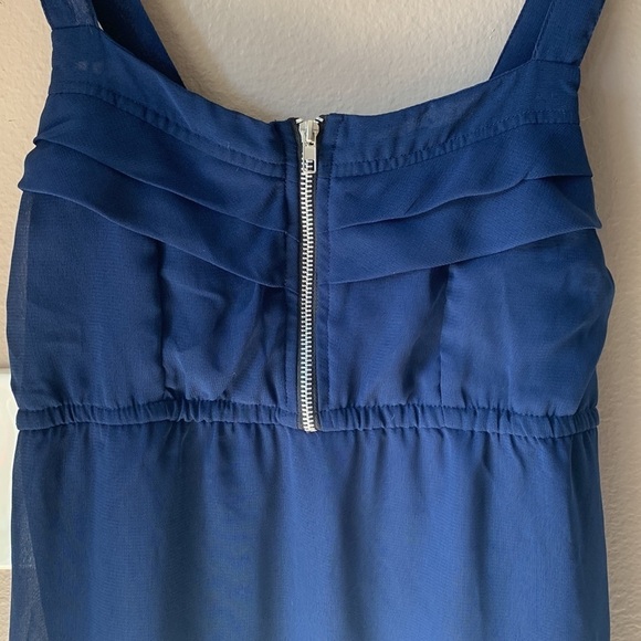 STEVIE & LINDSAY Navy Blue Front Zip Mini Dress - Picture 3 of 8